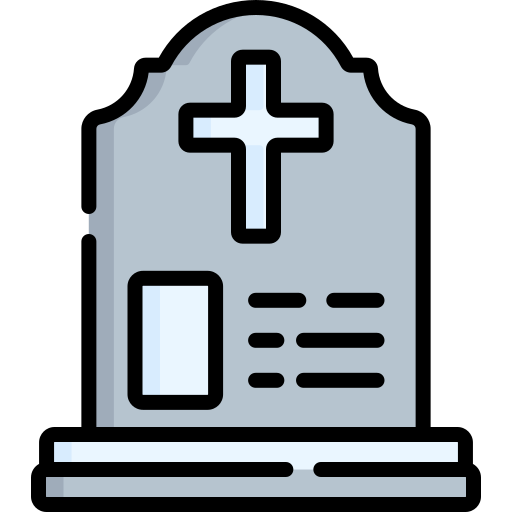 lápida sepulcral Special Lineal color icono