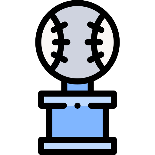 야구 Detailed Rounded Lineal color icon