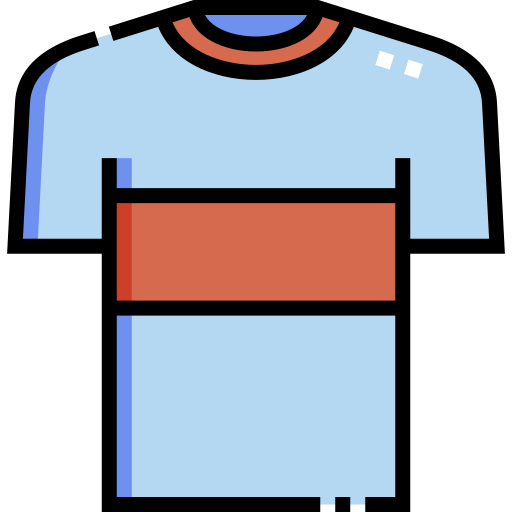 Футболка Detailed Straight Lineal color иконка