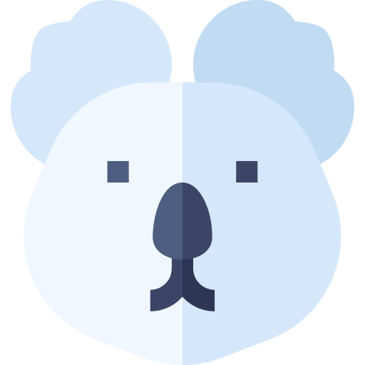 koala Basic Straight Flat icoon