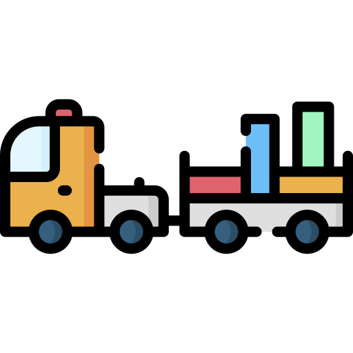手荷物トラック Special Lineal color icon