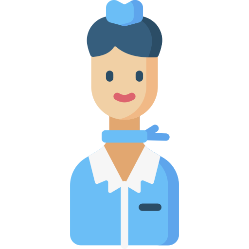 Flight attendant Special Flat icon