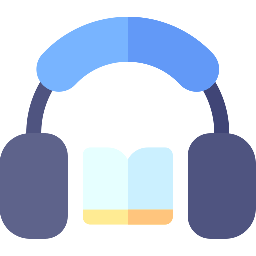 Audiobook Basic Rounded Flat icon