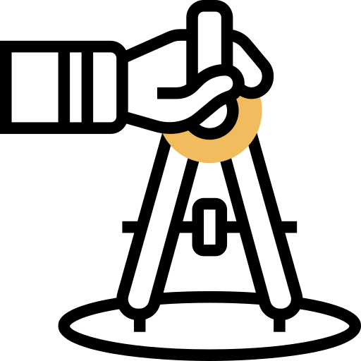 bussola da disegno Meticulous Yellow shadow icona