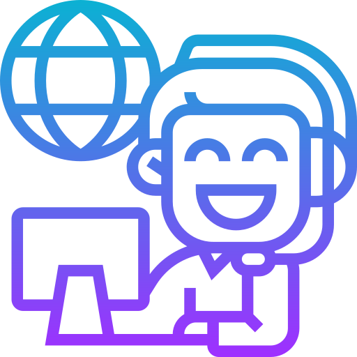 Customer support Meticulous Gradient icon