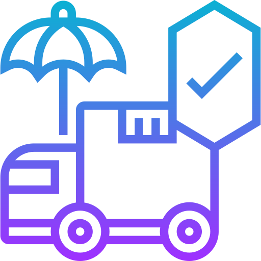 Delivery insurance Meticulous Gradient icon