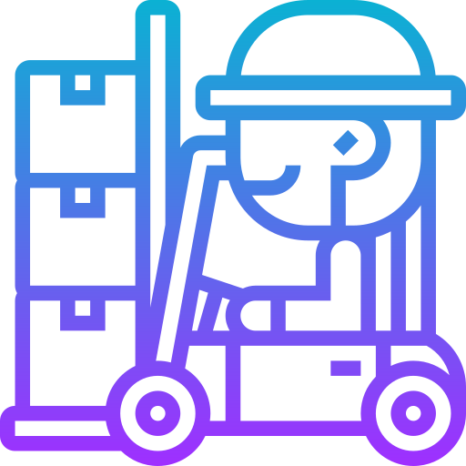 Forklift Meticulous Gradient icon