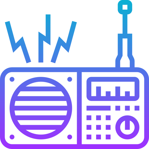 radio Meticulous Gradient ikona