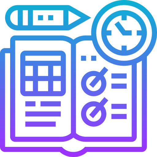 plan lekcji Meticulous Gradient ikona