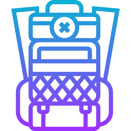 rucksack Meticulous Gradient icon