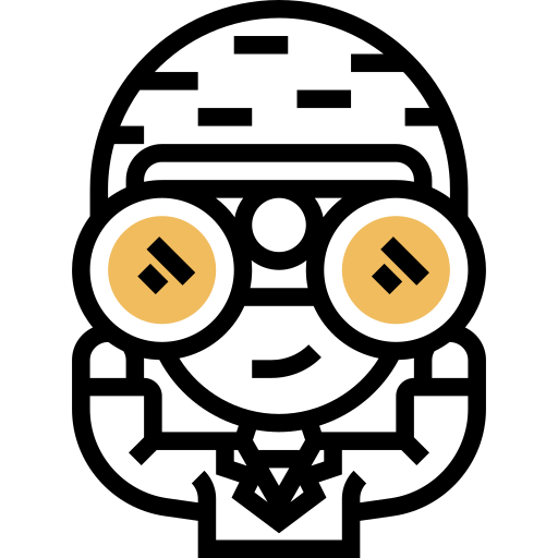 binoculare Meticulous Yellow shadow icona