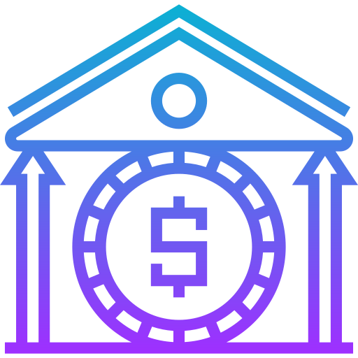 Bank Meticulous Gradient icon