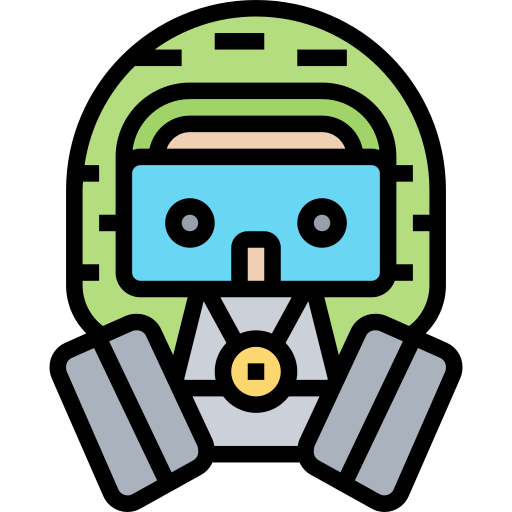 Gas mask Meticulous Lineal Color icon