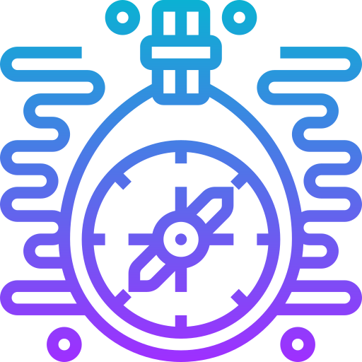 bússola Meticulous Gradient Ícone