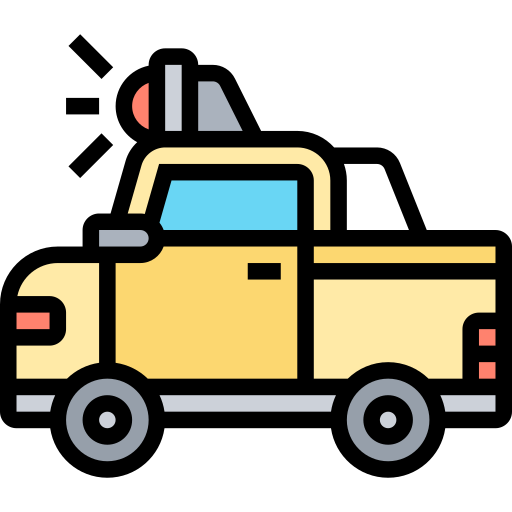 pick-up vrachtwagen Meticulous Lineal Color icoon