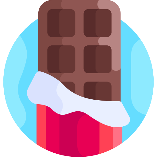 Chocolate bar Detailed Flat Circular Flat icon