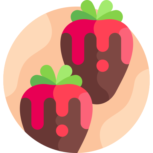 fraise Detailed Flat Circular Flat Icône