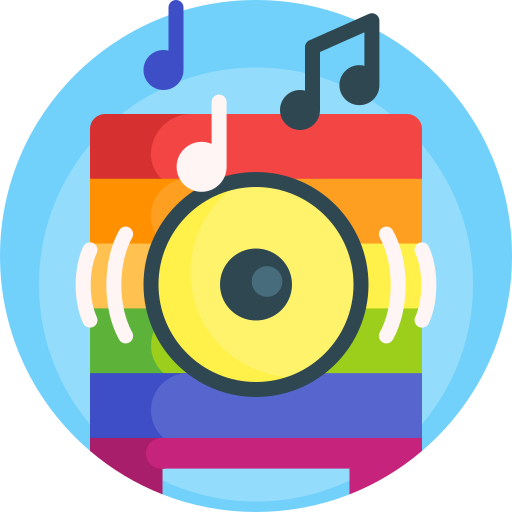 音楽 Detailed Flat Circular Flat icon
