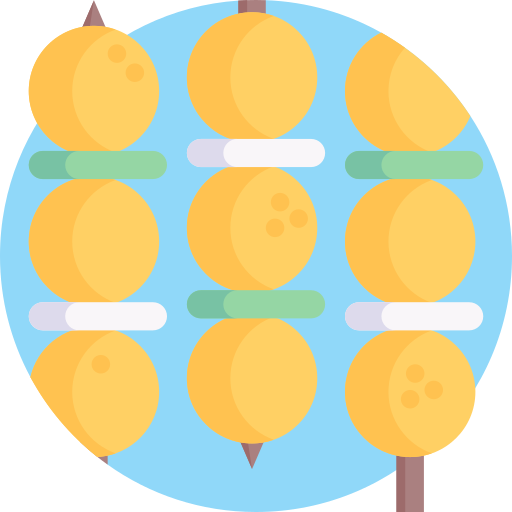 pastel de pescado Detailed Flat Circular Flat icono