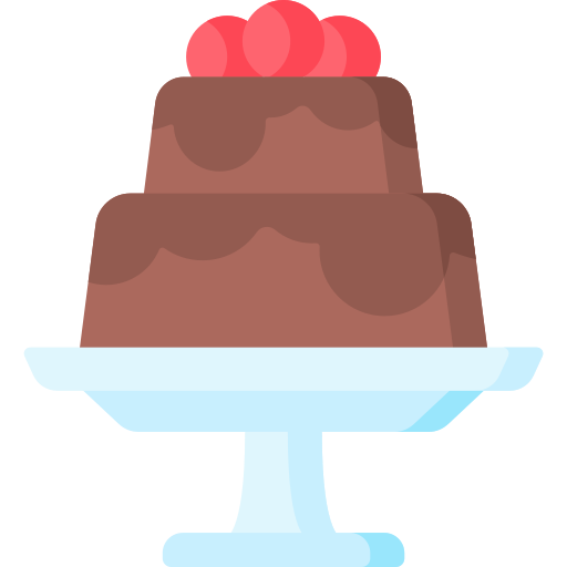 pastel de chocolate Special Flat icono
