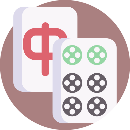 Mahjong Detailed Flat Circular Flat icon