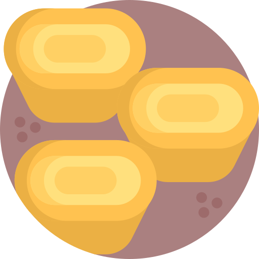 tarta de huevo Detailed Flat Circular Flat icono