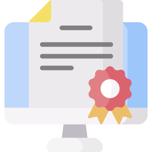 certificado Special Flat icono