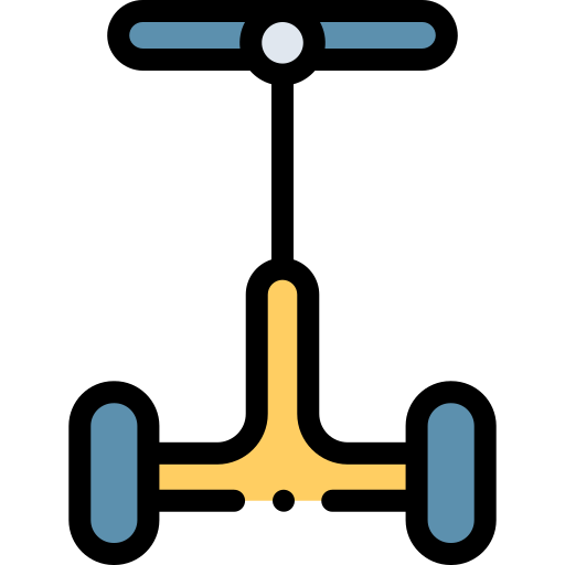 Segway Detailed Rounded Lineal color icon