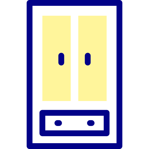 Wardrobe Detailed Mixed Lineal color icon