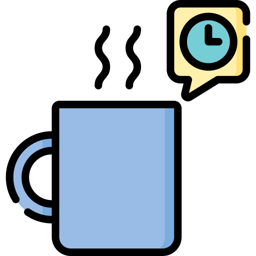 hora de cafe Special Lineal color icono