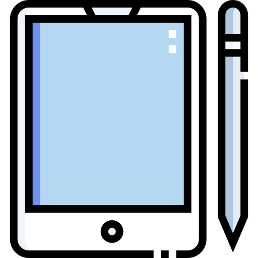 태블릿 Detailed Straight Lineal color icon