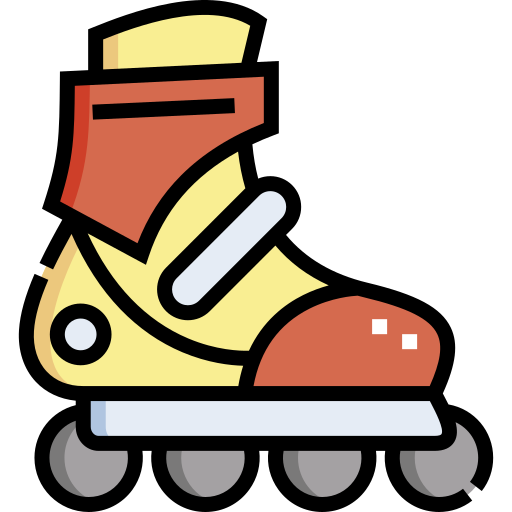 Rollerskate Detailed Straight Lineal color icon