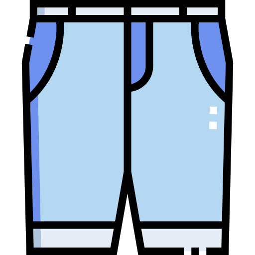 pantalones cortos Detailed Straight Lineal color icono