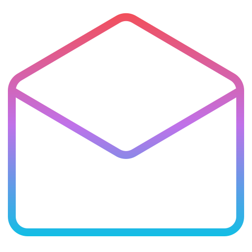 apri e-mail Iconixar Gradient icona