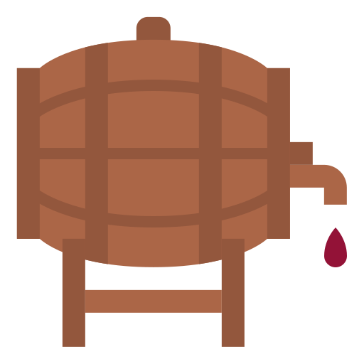 Wine barrel Iconixar Flat icon