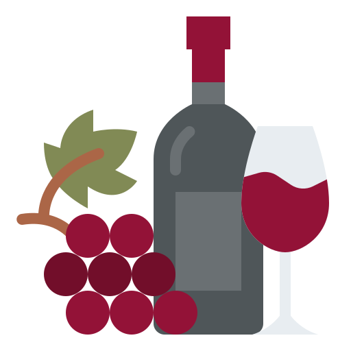 vino Iconixar Flat icono