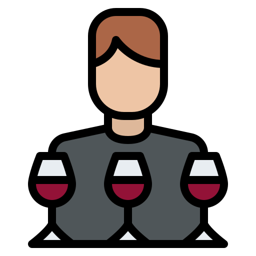 Wine tasting Iconixar Lineal Color icon