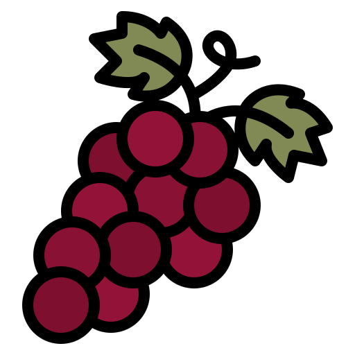 Виноград Iconixar Lineal Color иконка