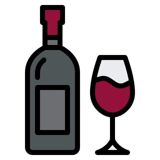 Wine Iconixar Lineal Color icon
