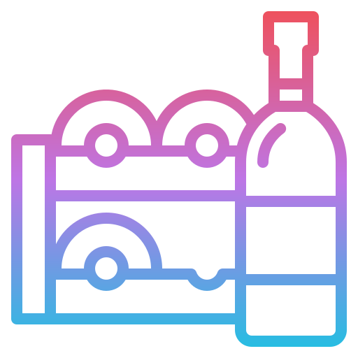 Bottle rack Iconixar Gradient icon