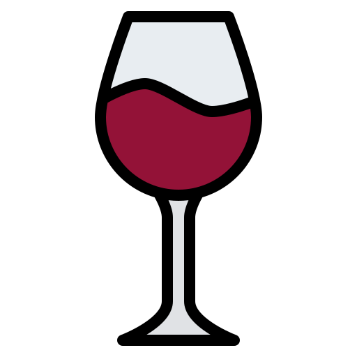 와인 잔 Iconixar Lineal Color icon