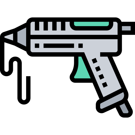 pistola per colla a caldo Meticulous Lineal Color icona