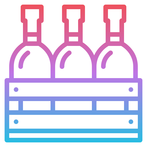 bottiglie di vino Iconixar Gradient icona