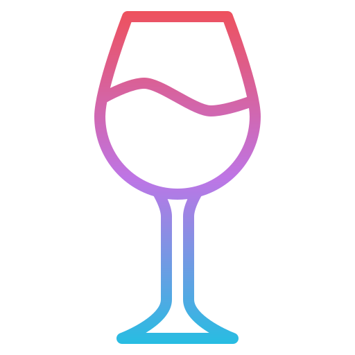 와인 잔 Iconixar Gradient icon