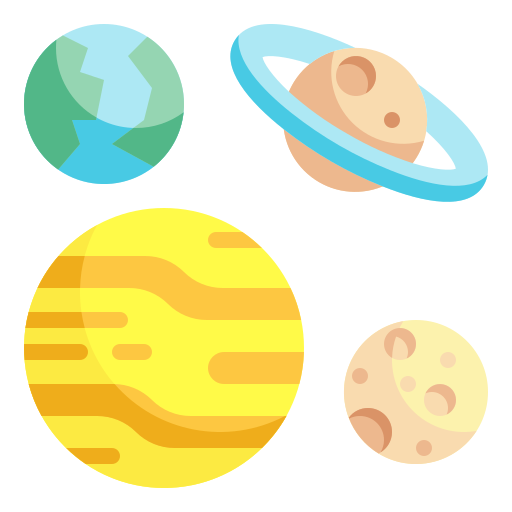 Планеты Wanicon Flat иконка