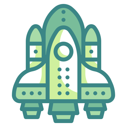 Space shuttle Wanicon Two Tone icon