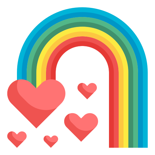 arcoíris Wanicon Flat icono
