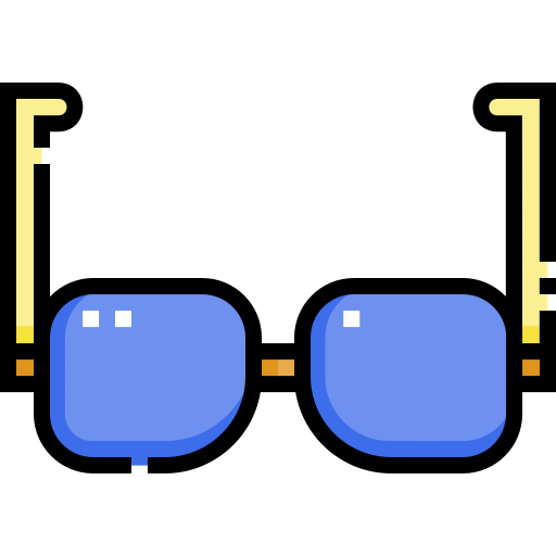 oculos escuros Detailed Straight Lineal color Ícone