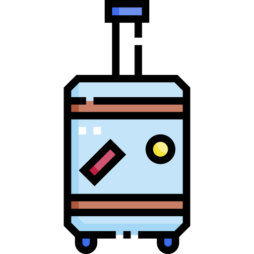 スーツケース Detailed Straight Lineal color icon