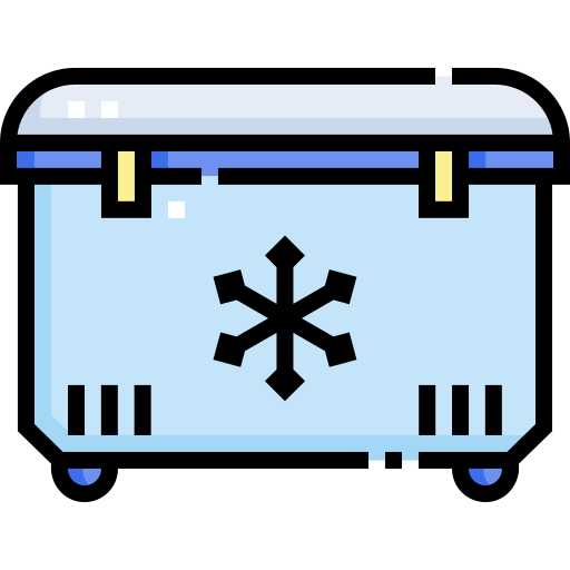 Ящик для льда Detailed Straight Lineal color иконка